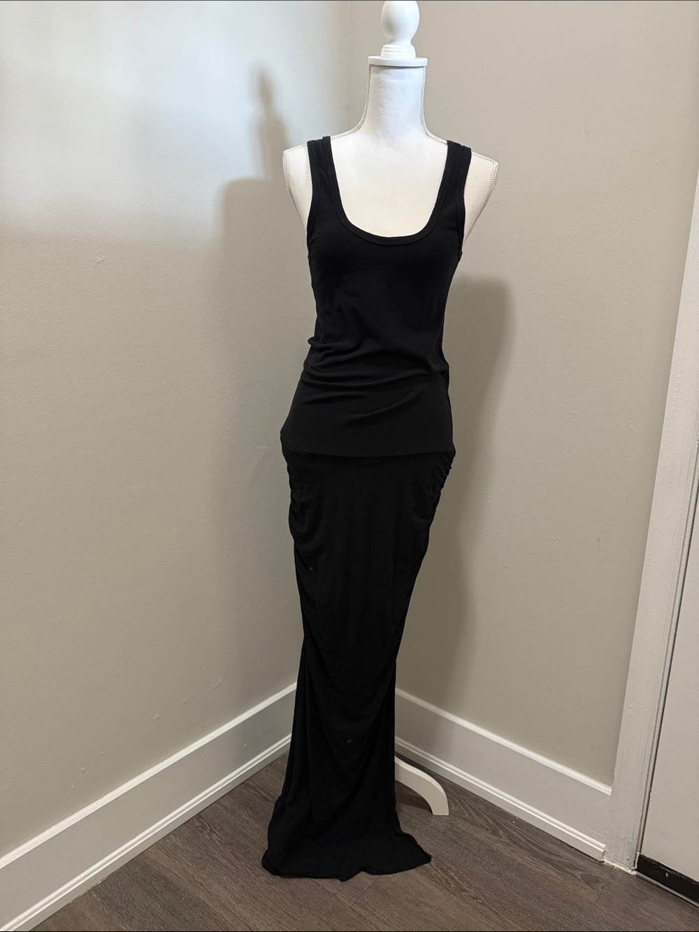 James Perse Black Maxi Tank Dress